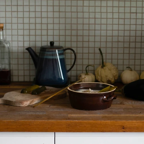 Gres - olla de 800ml para manteca con tapa - 3