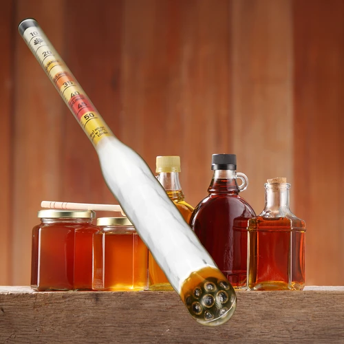 Hidrómetro para hidromiel irrompible con probeta, rango de medición 10-50°Blg - 8