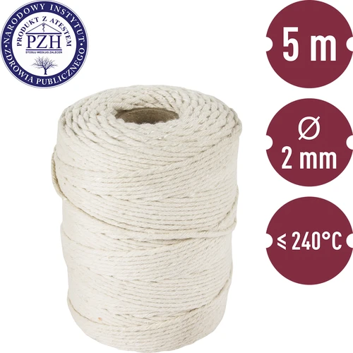 Hilos de carne de algodón blanco (240°C) 55 m - 3