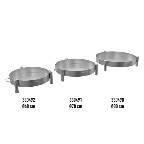 Hogar de jardín ø 70 cm acero crudo - 11