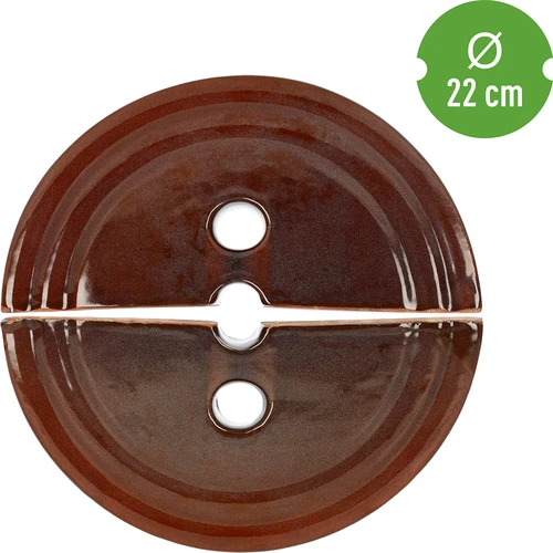 Kamień dociskowy do beczek, kamionkowy, fi 22 cm - 4