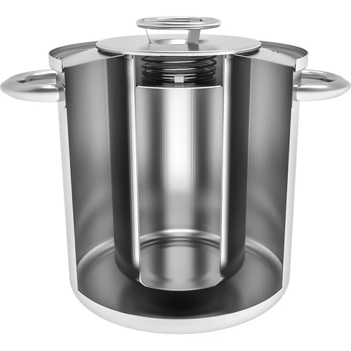 Kit con camisa de agua - cocedor de fiambres 1,5 kg + olla - 3