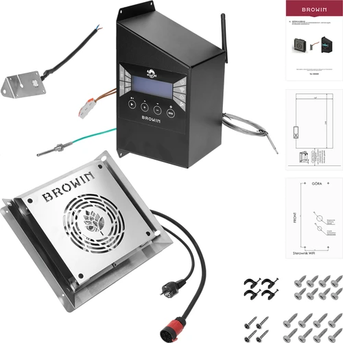 Kit de módulos con controlador Wi‑Fi dragON IQ, 2,7 kW, para ahumadores de exterior - 2