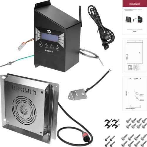 Kit de módulos eléctricos con controlador Wi‑Fi – dragON IQ 1,5 kW, para ahumadores de jardín - 2