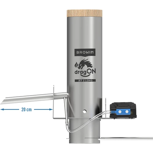 Kit dragON para ahumador - módulos IQ con Wi-Fi y generador de humo JET 2 LONG con cajón de cenizas - 5
