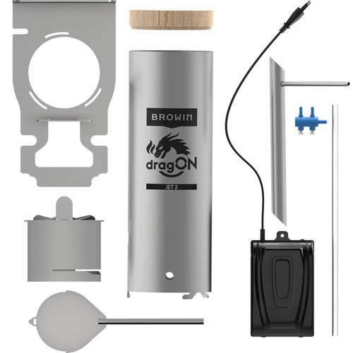 Kit dragON para ahumador - módulos IQ con Wi-Fi y generador de humo JET 2 LONG con cajón de cenizas - 7