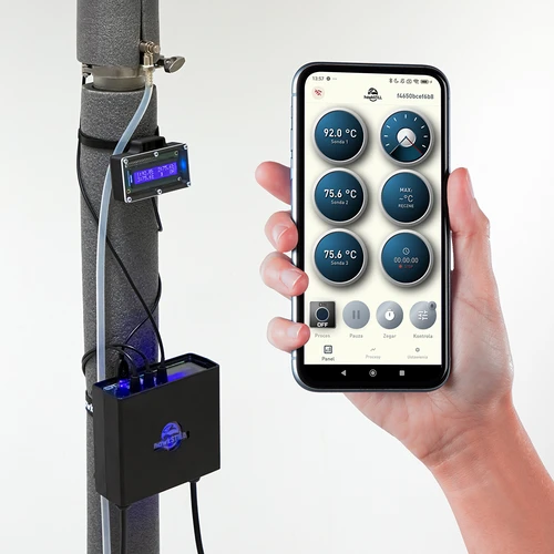 Kit hawkSTILL Wi‑Fi IQ – termómetro de destilación con Wi‑Fi y pantalla - 5