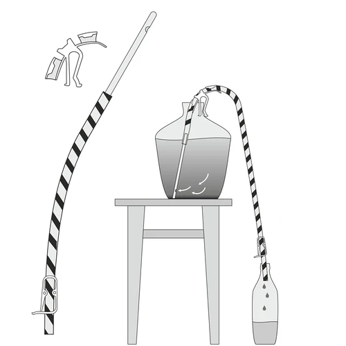 Kit para trasiego de vino con asa y abrazadera - 10