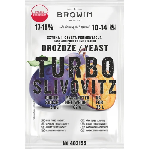 Levadura de destilería Turbo Slivovitz  - 1 