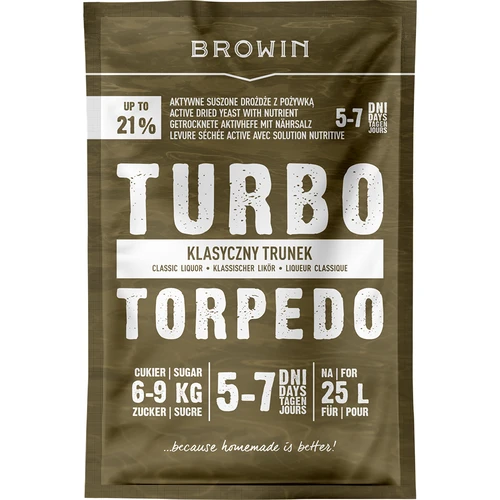 Levadura de destilería Turbo Torpedo 5-7 días 21% 100g  - 1 