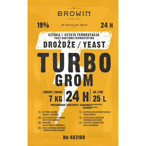 Levadura destiladora Turbo Grom 24h - 2