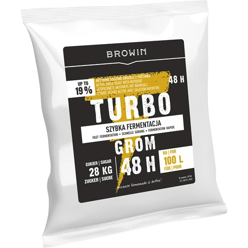 Levadura destiladora Turbo Grom 48h 100L - 3