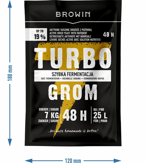 Levadura destiladora Turbo Grom 48h - 4