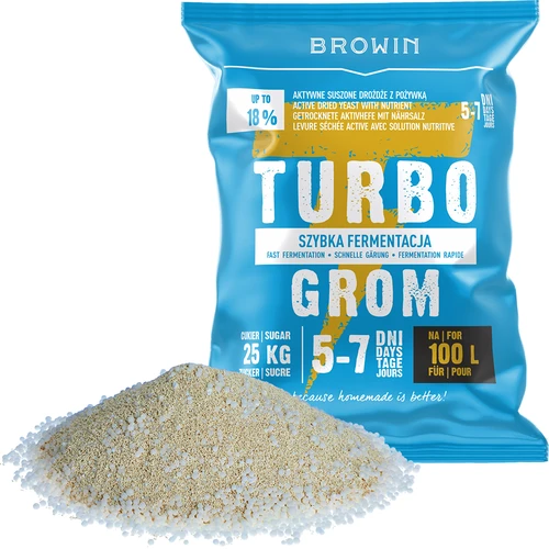 Levadura destiladora Turbo Grom 5-7 días 100L - 3