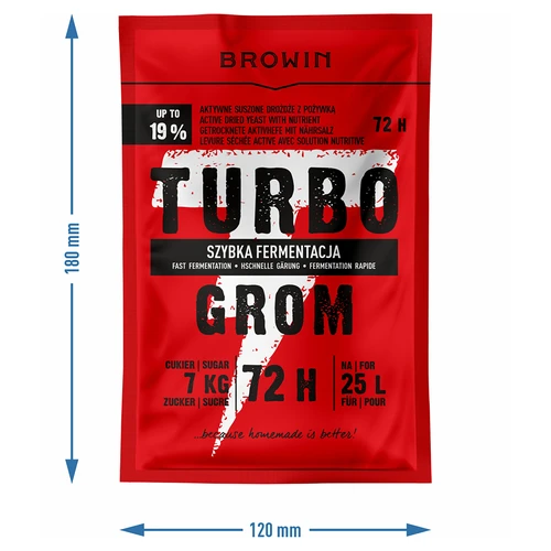 Levadura destiladora Turbo Grom 72h - 4