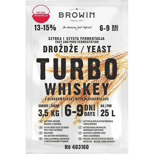 Levadura destiladora Turbo Whiskey  - 1 