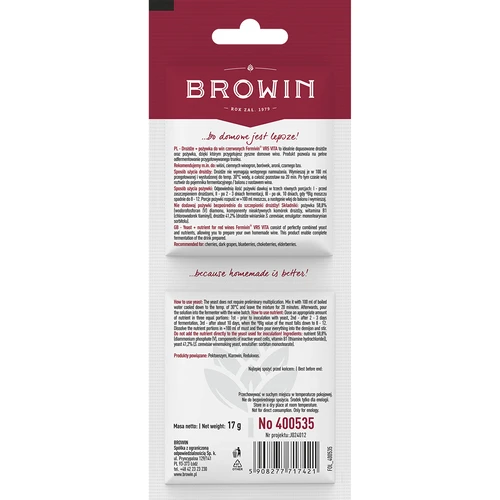 Levadura + nutriente - vinos tintos - 2