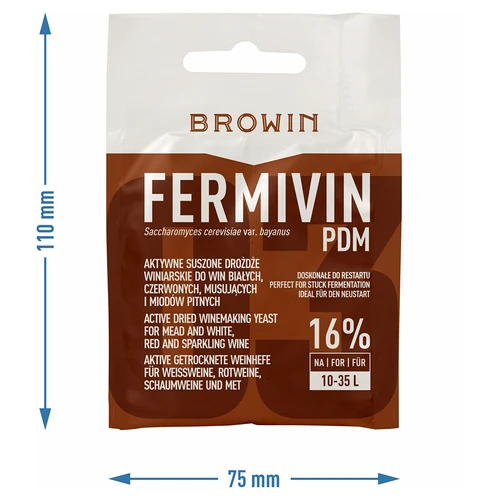 Levadura para vino Fermivin PDM, 7 g - 3