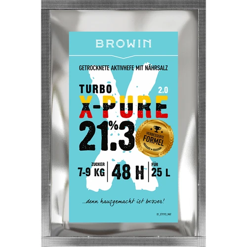 Levadura Turbo X-Pure 21,3%, 48h, 135 g  - 1 