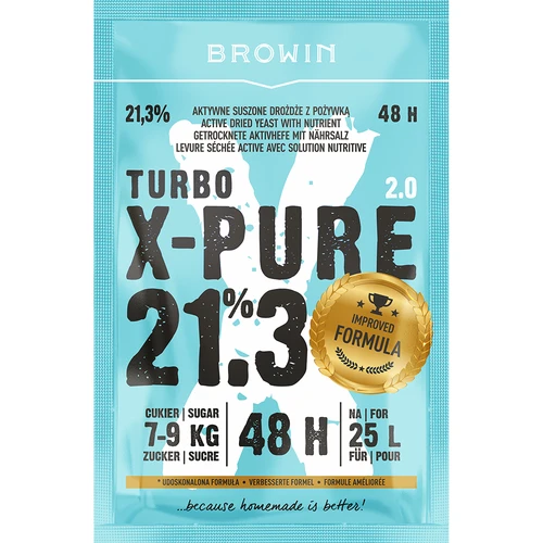 Levadura Turbo X-Pure 21,3% 48h - 135g  - 1 