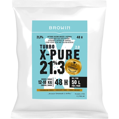 Levadura Turbo X-Pure - 50 L - 250 g  - 1 