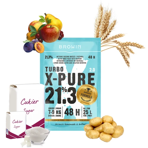 Levaduras Turbo X-Pure 21,3% 48h, 25 L - 4