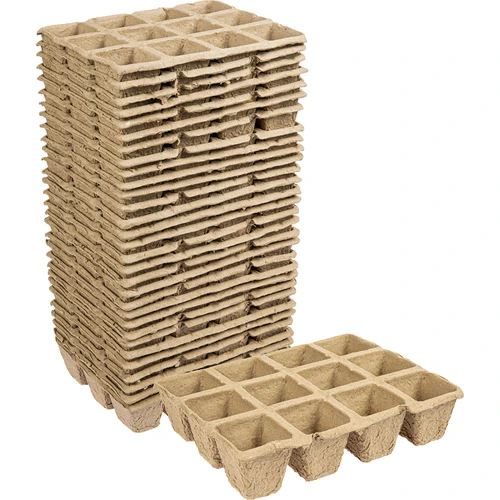 Macetas de papel 4,5x5x4,5 cm, 30 uds.  - 1 
