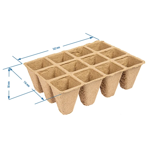 Macetas de papel 4x4x4,5 cm, 5 uds. - 4