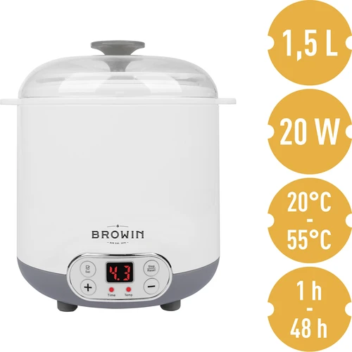 Máquina de yogur y queso con termostato 1,5 L - 5