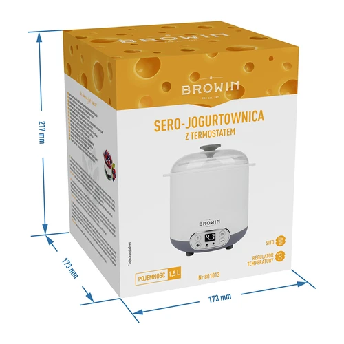 Máquina de yogur y queso con termostato 1,5 L - 12