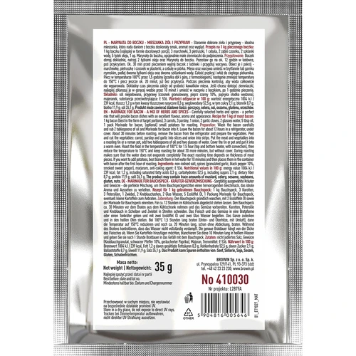 Marinada para panceta - 35g - 2