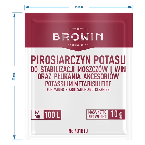 Metabisulfito de potasio 10 g - 3