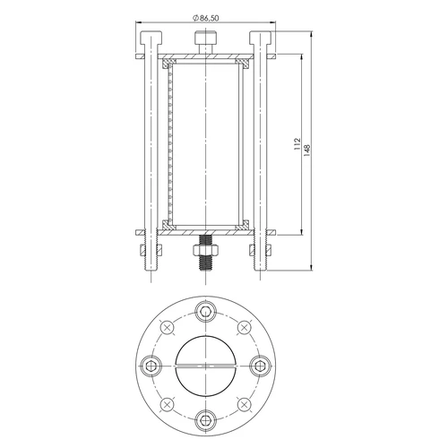 Moduł destylatora - wizjer - fi 48,3mm dł. 100mm - 7
