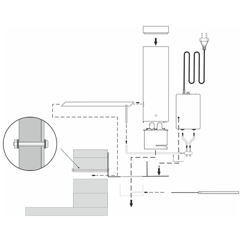 Módulo termostato digital y generador LONG con cenicero - 10