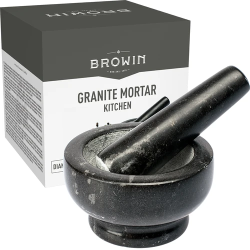 Mortero de cocina de granito - 10 cm - 8