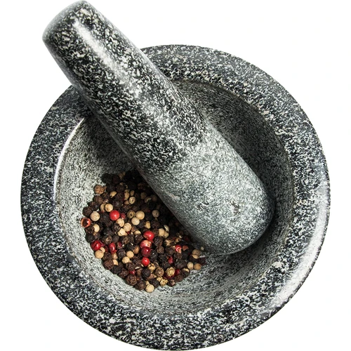 Mortero de cocina de granito - 13cm - 2