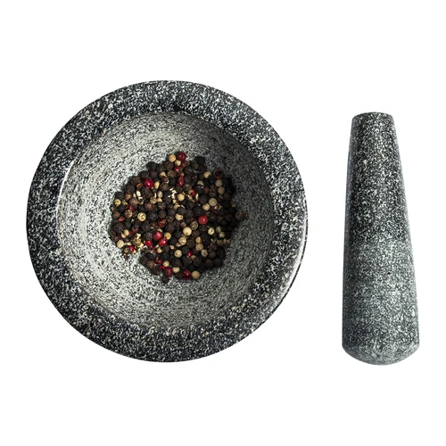 Mortero de cocina de granito - 13cm - 3