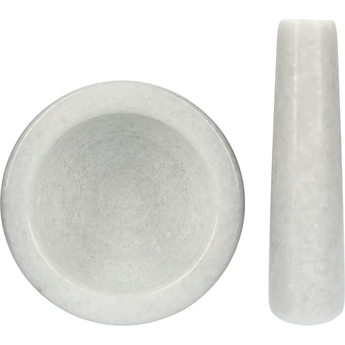 Mortero de cocina de mármol blanco - 10 cm - 5