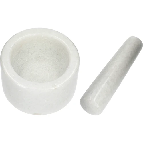 Mortero de cocina de mármol blanco - 10 cm - 6