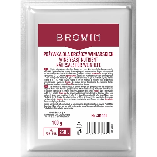 Nutriente para levadura de vino - 100g  - 1 