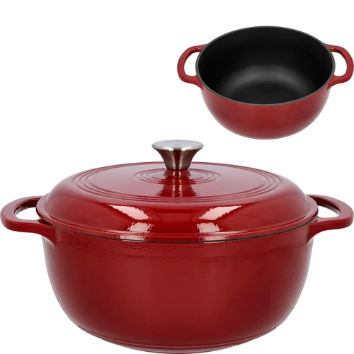 Olla de hierro fundido esmaltada - burdeos, 5,8L  - 1 