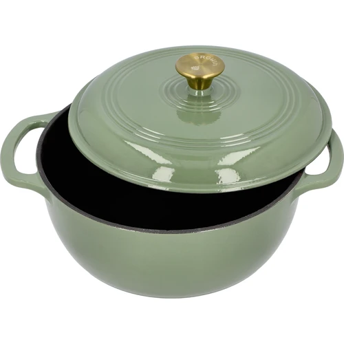 Olla de hierro fundido esmaltada - color salvia, 5,8L - 2