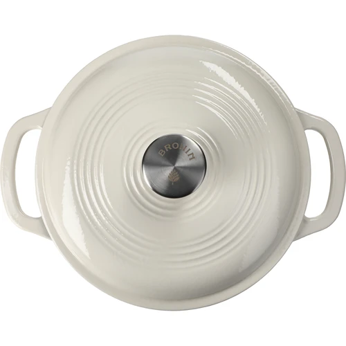 Olla de hierro fundido esmaltada - marfil, 4 L - 3