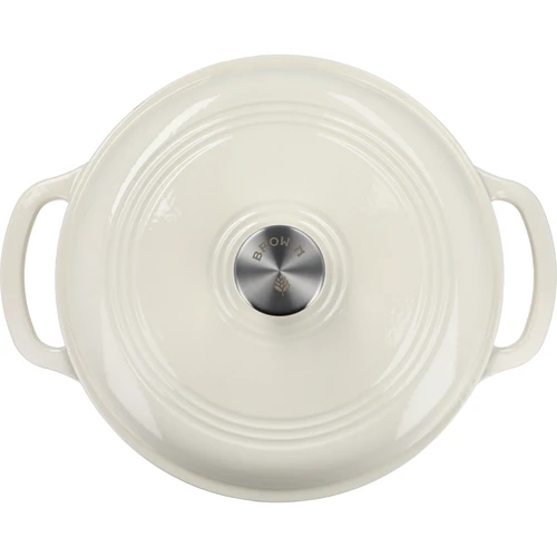 Olla de hierro fundido esmaltado - marfil, 5,8L - 3