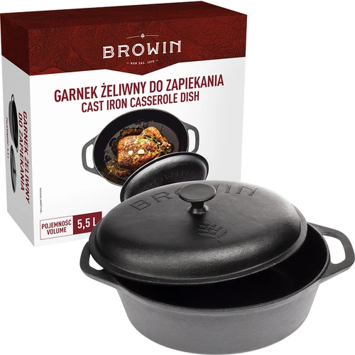 Olla de hierro fundido para hornear, 5.5 L - 5