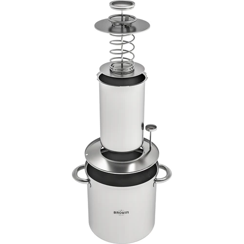 Pack con camisa de agua - prensa para fiambre 1,5 kg + olla - 2