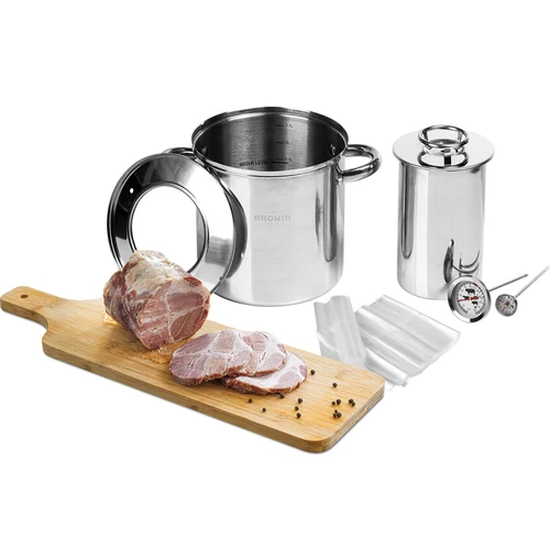 Pack con camisa de agua - prensa para fiambre 1,5 kg + olla - 17