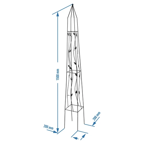 Pérgola decorativa - Pirámide, 150cm - 4