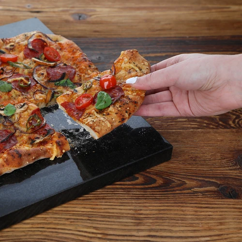 Piedra para pizza de granito 37 x 35 cm - 9