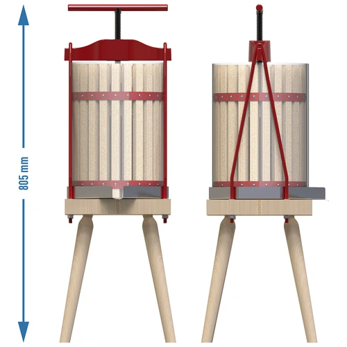 Prensa de marco para frutas 10 L DIY cesta de madera - 6